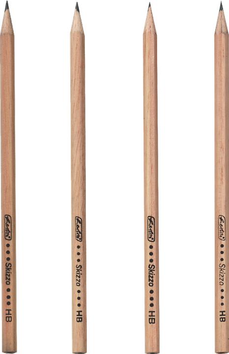 Image du produit Herlitz Crayon Skizzo naturel, hexagonal, dureté HB (HB, 4 x)