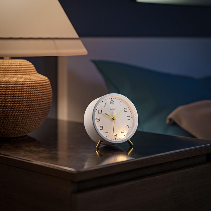 Actual product image Mebus 56973 White Quartz alarm clock