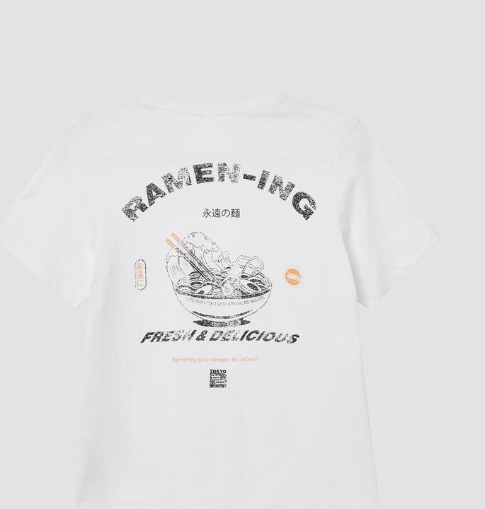 Produktbild S.Oliver T-Shirt T-Shirt aus Baumwolle mit Rückenprint (170, 176)