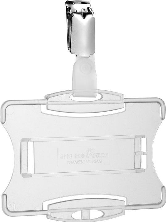 Actual product image Durable Badge holder with clip for 1 company/security badge