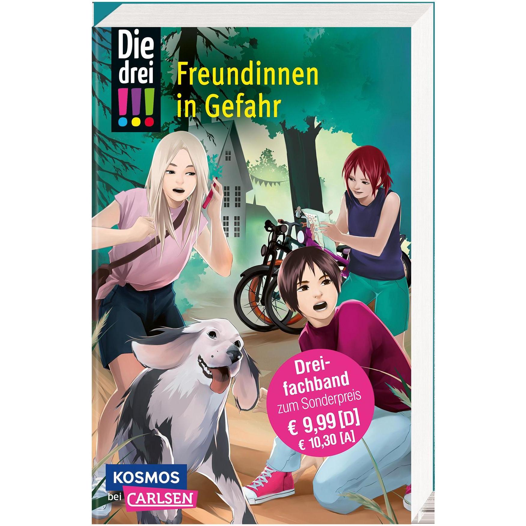 Die drei DREI AUSRUFEZEICHEN - Freundinnen in Gefahr (Dreifachband), Kinderbücher von Henriette Wich, Mira Sol