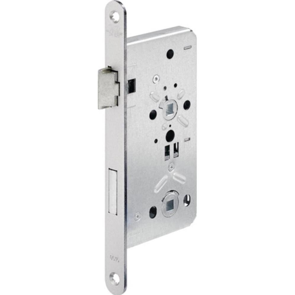 BKS, Türschloss + Schliesszylinder, Zimmertür-Einsteckschloss 0515 BAD 24/ 65/78/8 mm DIN links silber abgerundet Klasse...