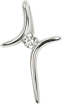 Produktbild Brilio Silver - Silver pendant cross with crystal 446001 00343 04