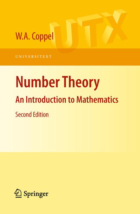 Number Theory (Englisch, W.A. Coppel, 2009)