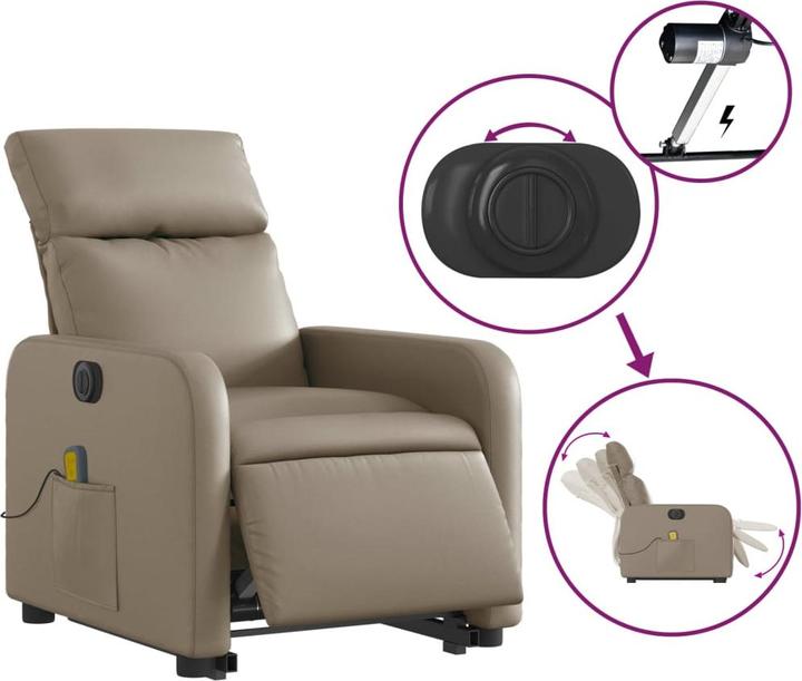 Produktbild vidaXL Massagesessel mit Aufstehhilfe
