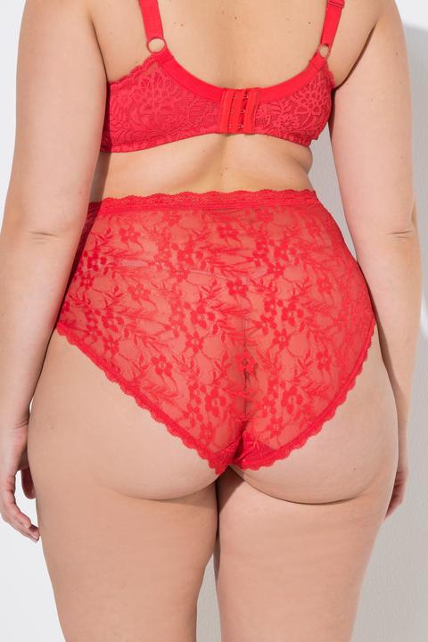 Produktbild Ulla Popken Maxislips, 3er-Pack, transparente Spitze (46, 48, 3er Pack)