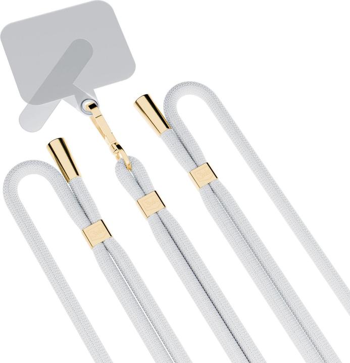 Produktbild 3MK EasyClip White (gold) Smycz do telefonu