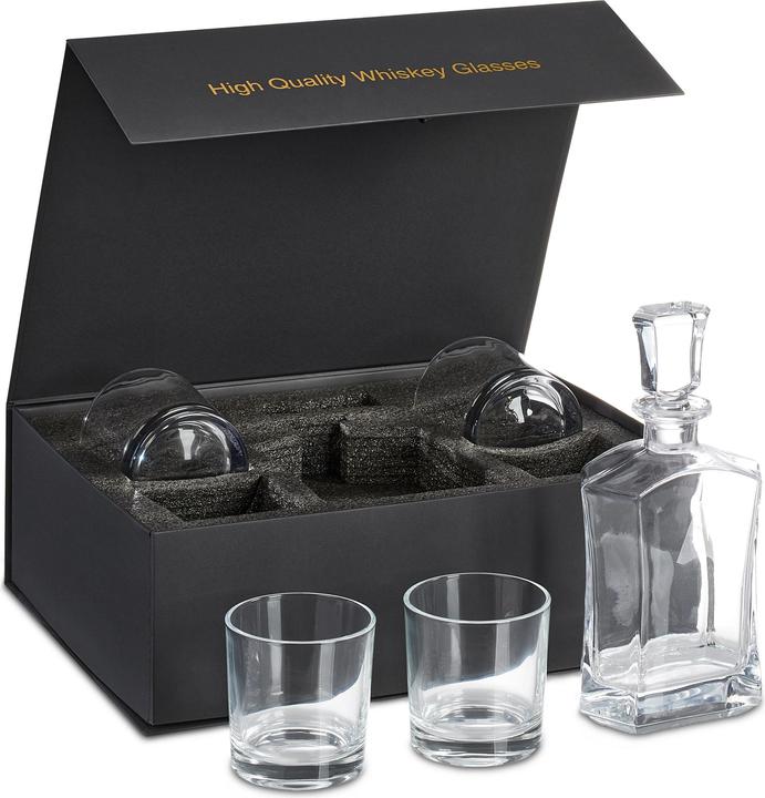 Productafbeelding Relaxdays 5-delige whisky set (3.45 dl, 1 x, Whiskyglas)