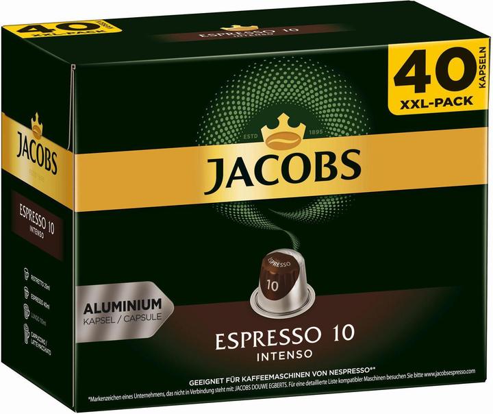 Produktbild Jacobs Espresso 10 Intenso (40 x Port.)