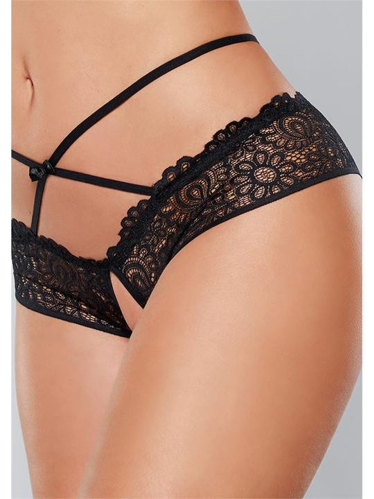 Allure Adore Open Panty Lace Band Criss Cross Straps (One Size)