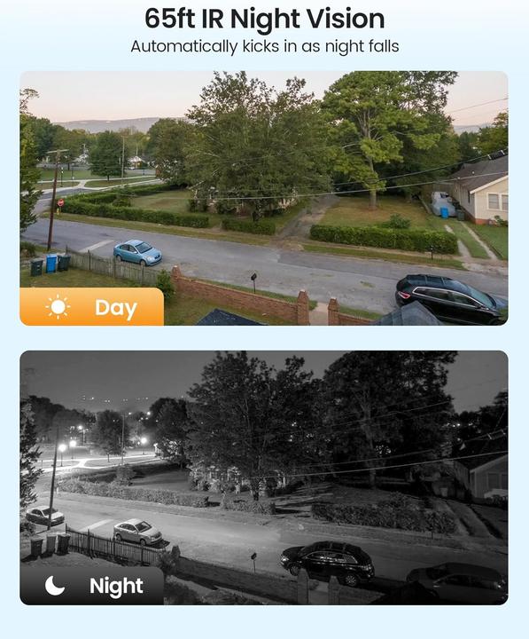 Actual product image Zosi Kabelgebundenes PTZ Überwachungskamera-Set mit DVR