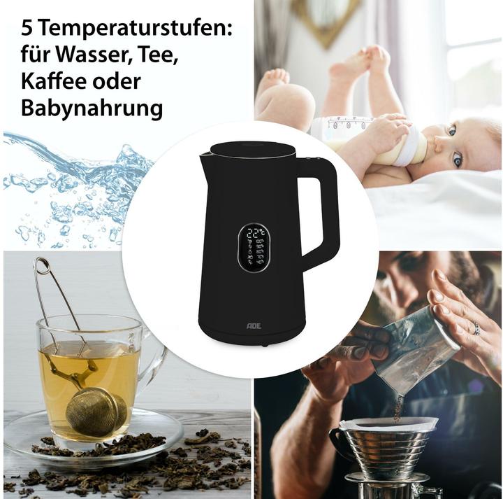 Immagine prodotto ADE Bollitore KG2100-2 Nero (1.50 l)