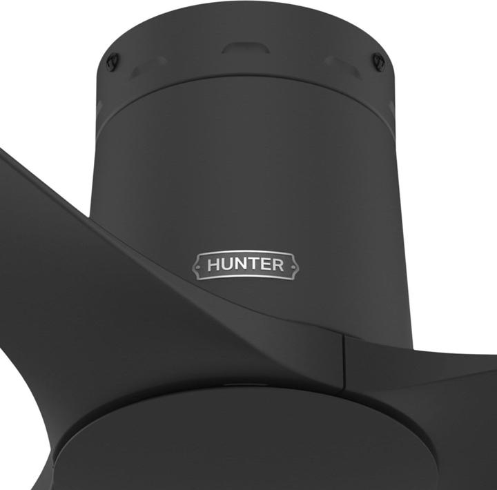 Produktbild Hunter Fans Deckenventilator Athens LP Schwarz mit Fernbedienung (43.70 dB)