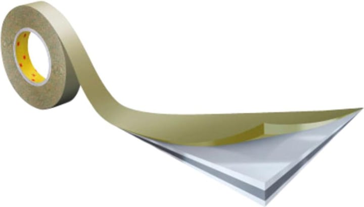 Actual product image 3M 9527 double-sided adhesive tape. W:50 mm x L:50 mColour: white (50 mm)
