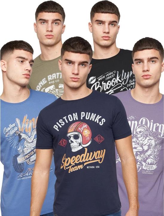 Produktbild Crosshatch Jerome TShirt (5erPack) (L)