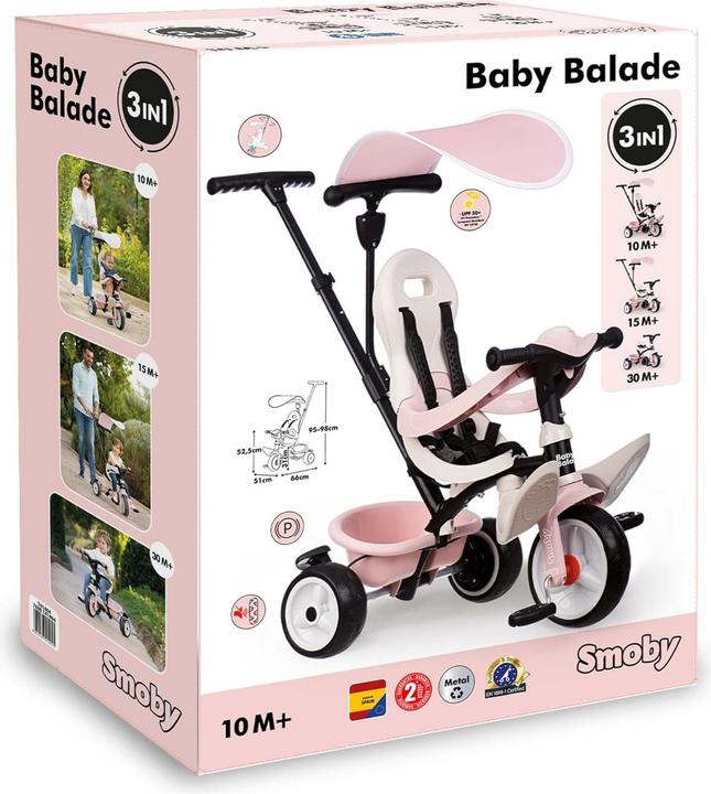 Immagine prodotto Smoby Triciclo Baby Balade Rosa