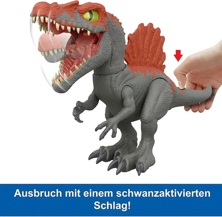 Actual product image Jurassic Park JURASSIC WORLD CRUSHIVORES Spinosaurus Cage Crasher