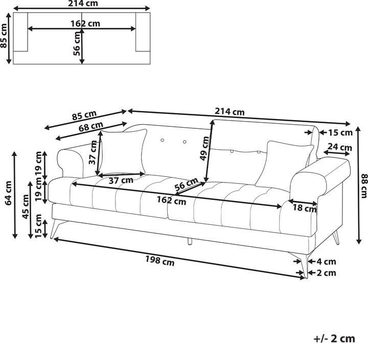 Actual product image Beliani Skive (3-seater)