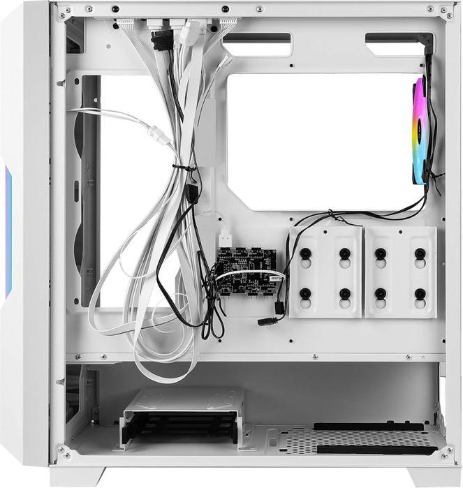 Produktbild Azza Guardian 520WG GAMING Miditower Weiss RGB Glassgitter retail (ITX, mATX, ATX)