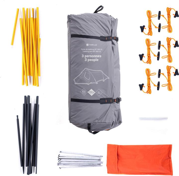 Produktbild Forclaz MT900 (Tunnelzelt, 2.30 kg, 3 Personen)