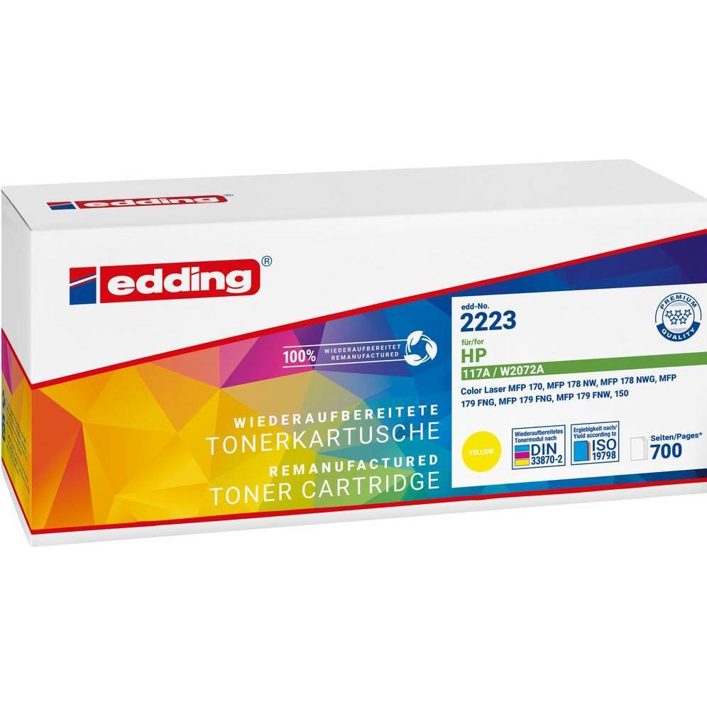 Edding, Toner, EDD-2223 gelb Toner kompatibel zu HP 117A (W2072A)