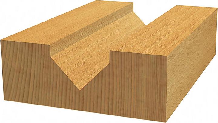 Immagine prodotto Bosch Professional Zubehör Fresa a V Expert per legno, 8 mm, D 12,7 mm, L 10 mm, G 44,5 mm, 90°.