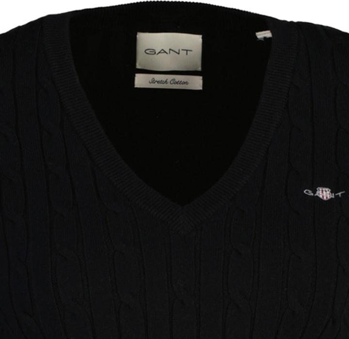 Produktbild GANT Stretch Cotton Cable V-Neck (L)