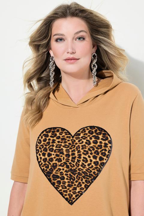 Produktbild Miamoda Hoodie, Loose Fit, Leo-Herz, Halbarm (44)