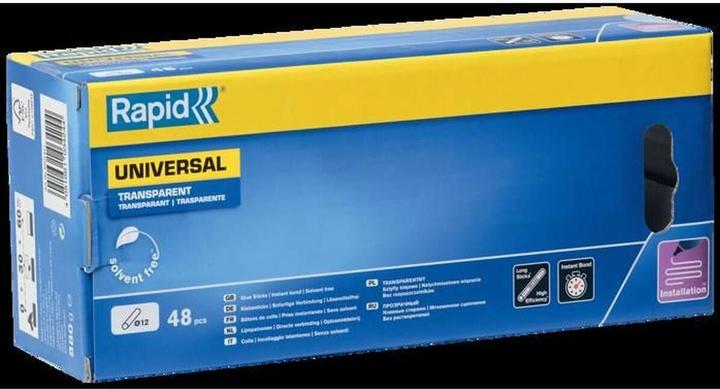 Actual product image Rapid Universal transparent glue sticks Ø12x190mm 48 pieces