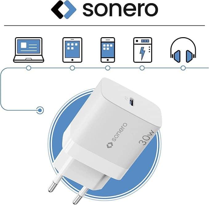 Actual product image Purelink Sonero SON X-PS106 USB charger 30 W GaN PD 1x USB-C white (30 W, 1 portion)