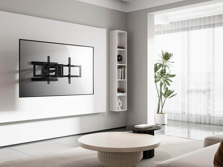 Immagine prodotto equip Supporto a parete 43"-100"/1TFT 60kg inclinazione a 2 snodi bw (Muro, 100", 60 kg)