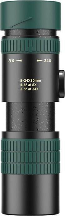 Apexel Tripod/mobile lens APS-8-24X30 8-24X monocular with tripod (black) (24 x, 30 mm)