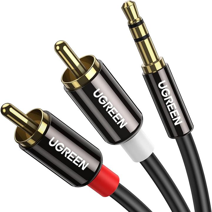 Image du produit Ugreen 2x RCA - jack 3,5 mm (2 m, RCA, Jack 3,5 mm (AUX))