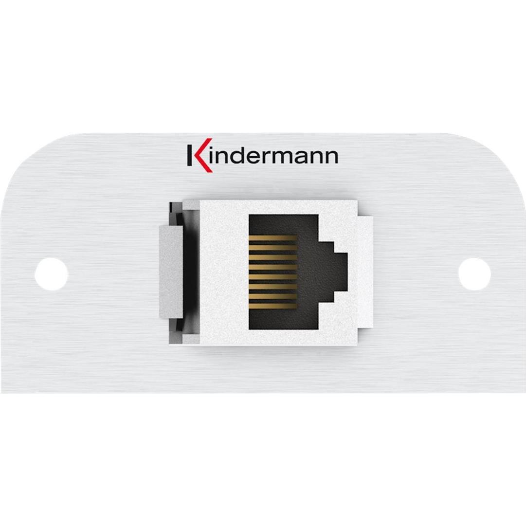 Kindermann Anschlussblende CAT6 Genderchanger KIN 7441000526 (CAT6, 0.05 m), Netzwerkkabel