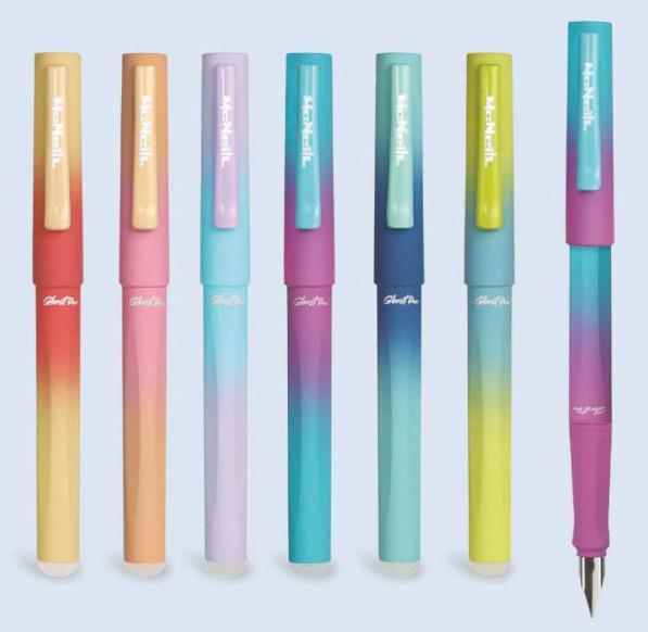 Produktbild Magni McNeill Füller Ghost Pen Feder M radierbar gradient 6fach sortiert (Mehrfarbig, 6 x)