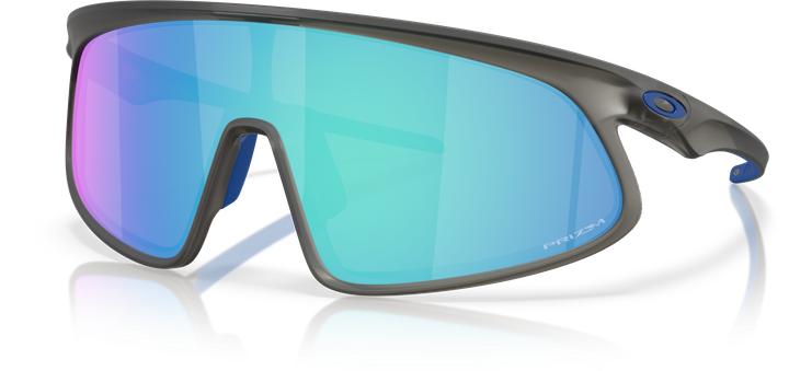 Actual product image Oakley Rslv (Prizm Sapphire Iridium, matte grey smoke, Prizm Sapphire, matte grey smoke)