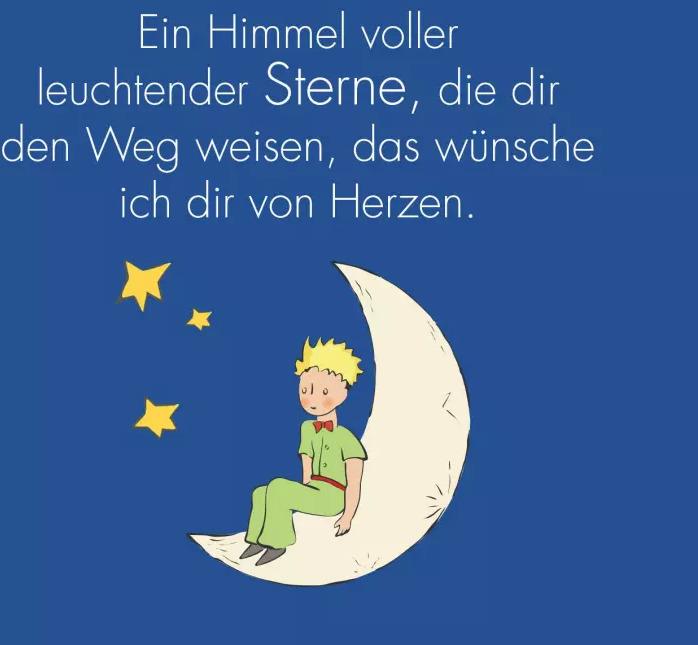 Actual product image Aufsteller Spiral Wünsche kleine Prinz (German, Antoine de Saint Exupéry, 2023)