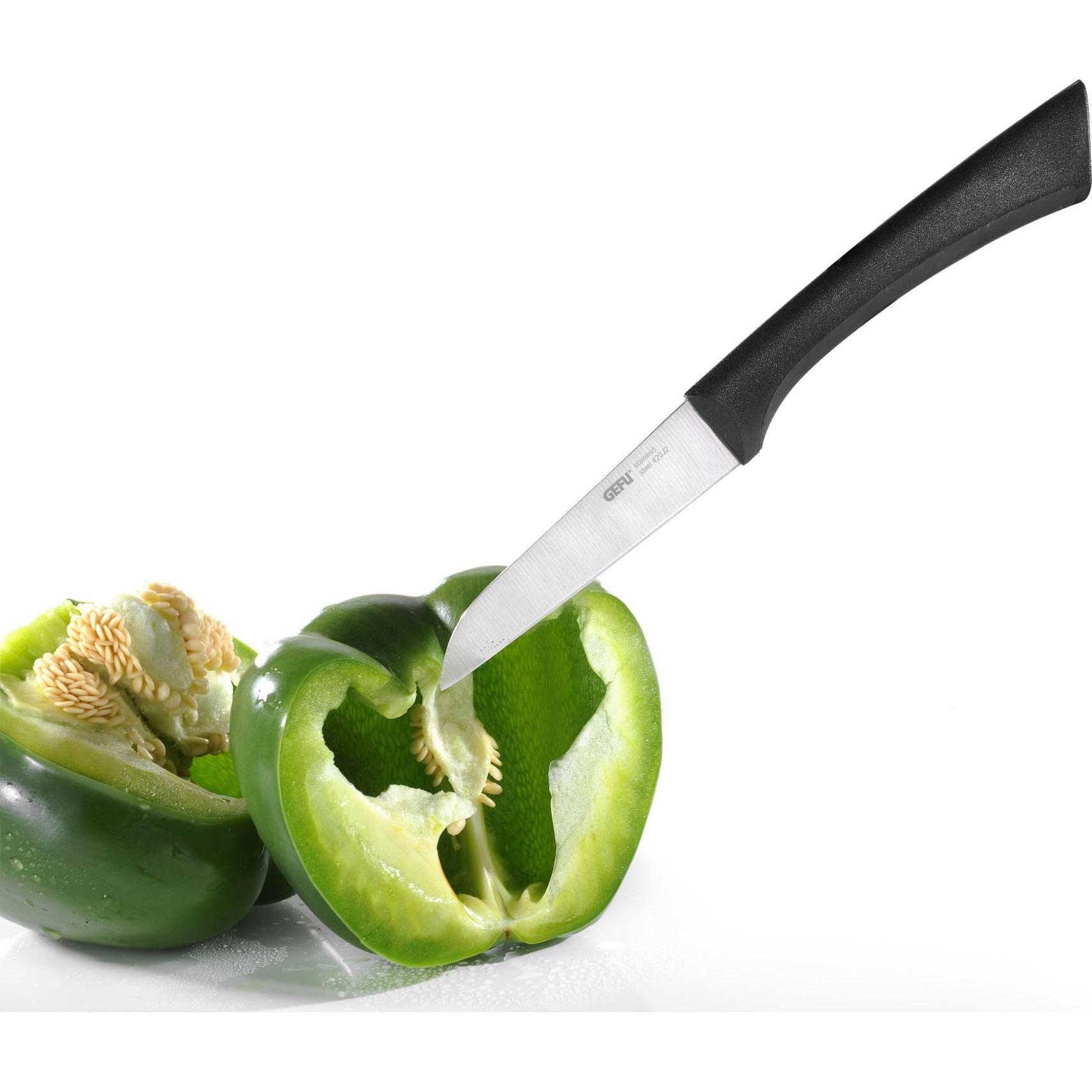 Thumbnail - GEFU Gemüsemesser, Küchenmesser, Schwarz, Silber
