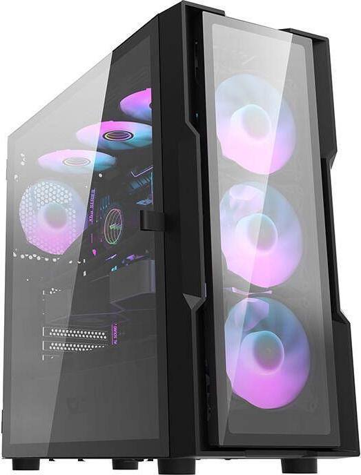 Image du produit Darkflash Tech DK431 Glass Computer Case + 4 fans (noir) (E-ATX, ATX)