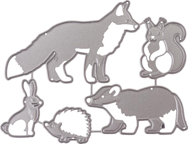 Actual product image Amy Design Punching template "Animals in the forest"