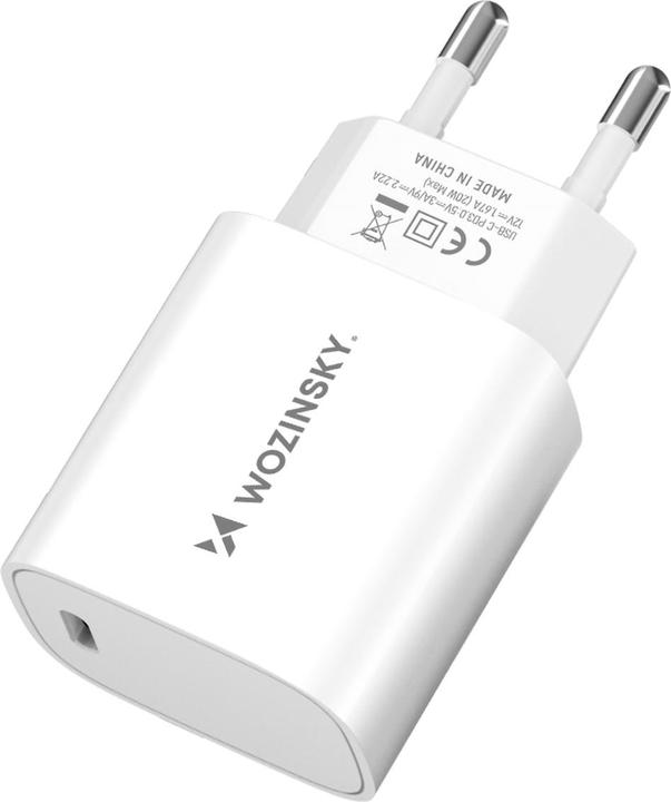 Actual product image Wozinsky WGWCCW 20W USB-C wall charger - white (20 W)