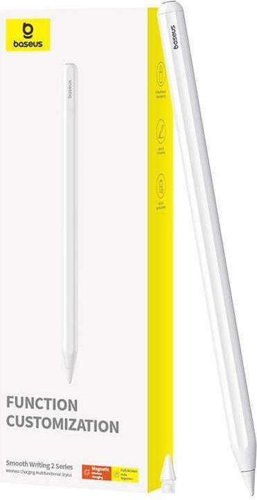 Actual product image Baseus Active, multifunctional stylus Smooth Writing Series with wireless charging, USB-C (White)