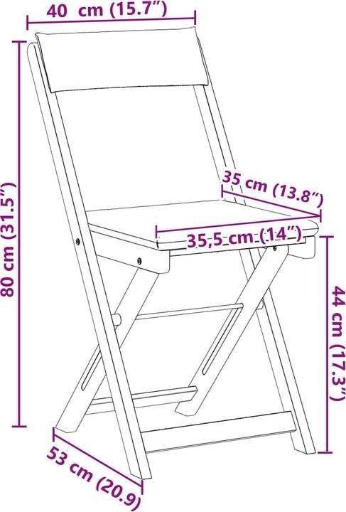 Produktbild vidaXL Gartenstuhl