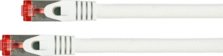 Actual product image Python Series patch cables with latching nose protection (RNS) and nylon braiding (S/FTP, CAT6, 25 m)