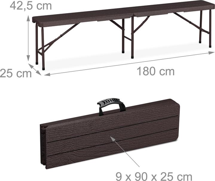 Actual product image Relaxdays 3-piece beer tent set (180 cm)