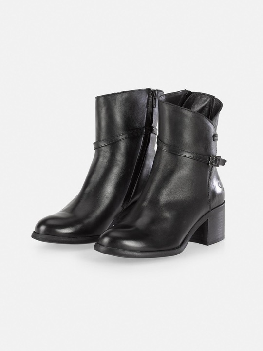 Produktbild Felmini MIRA D947 Eleganter schwarzer Stiefel mit niedrigem Absatz, hergestellt aus weichem Leder. Diese sti (41)