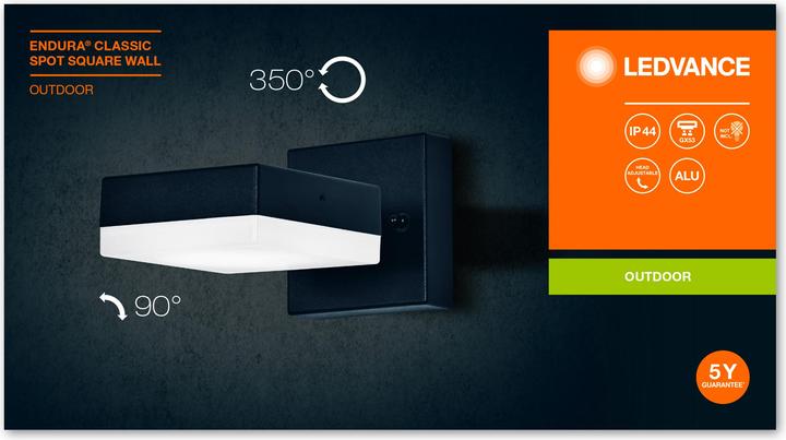 Actual product image Ledvance Endura Classic Spot Square (GX53, IP44)