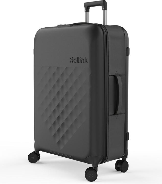 Actual product image Rollink Harde suitcase / trolley / travel case - Vega 360 - 76 cm - Zwart (105 l, L (90 - 115l))