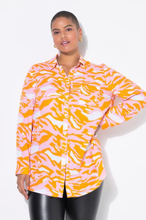 Immagine prodotto Studio Untold Camicia dal taglio squadrato con design zebrato in stile camouflage (54)