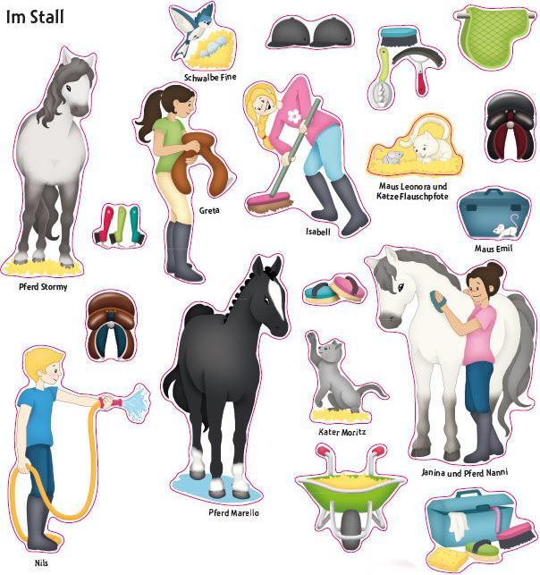 Produktbild Das Hin-und-weg-Stickerbuch. Pferde und Ponys (Deutsch, Natascha Pitz, 2018)